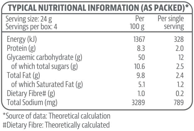 Tony Ferguson Instant Soup Beef and Veg Nutri-table - 96g