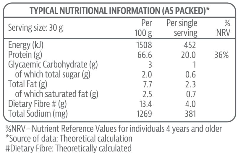 Tony Ferguson Plant Based Protein Shake Chocolate Nutri-table - 420g