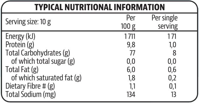 Tony Ferguson White Rice Cakes Salted Nutri-table - 150g