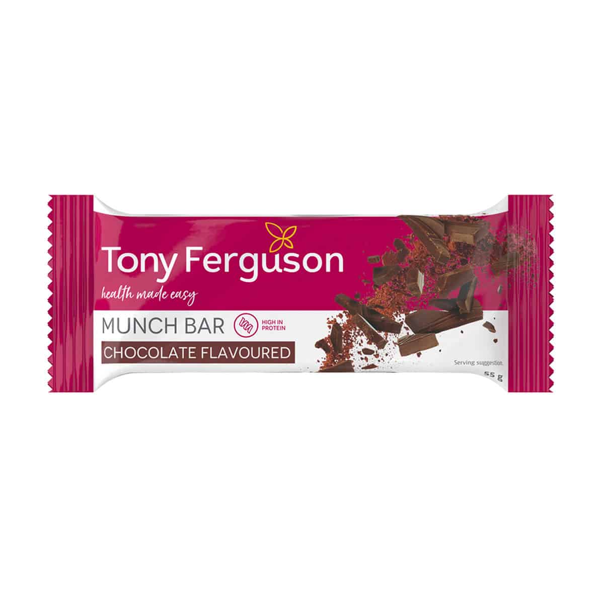 Tony Ferguson Munch Protein Bar Chocolate - 55g