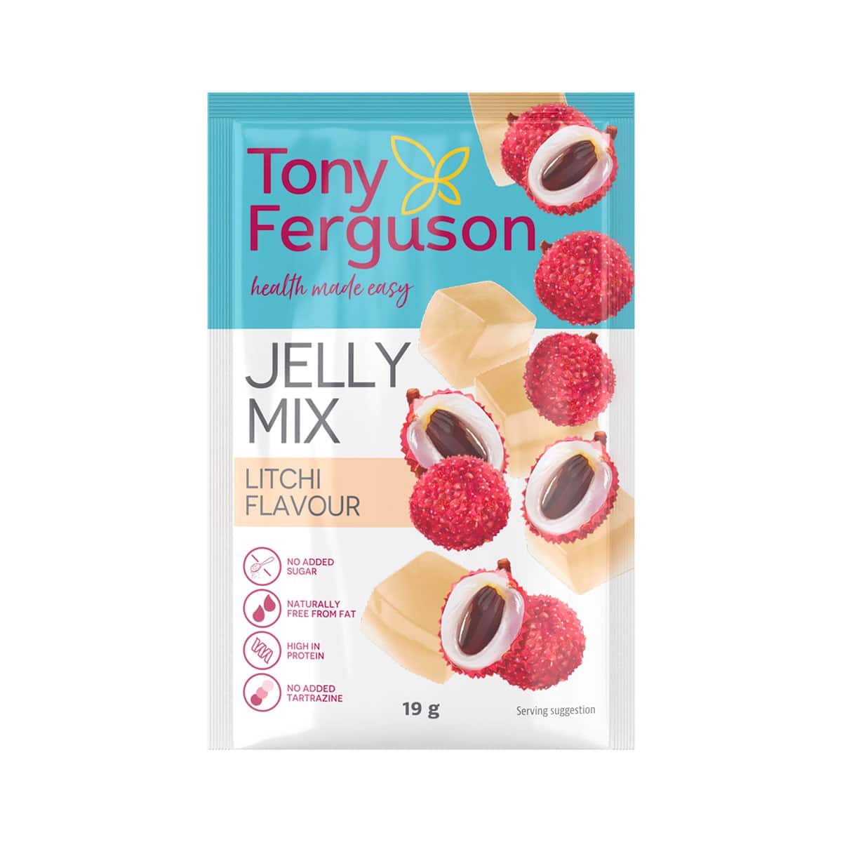 Tony Ferguson Diet Jelly Mix Litchi - 19g