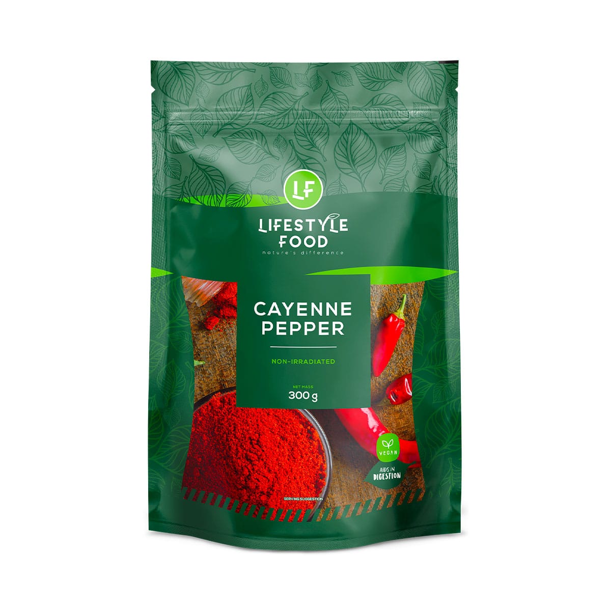 Lifestyle Food Cayenne Pepper Refill Non-Irradiated - 300g