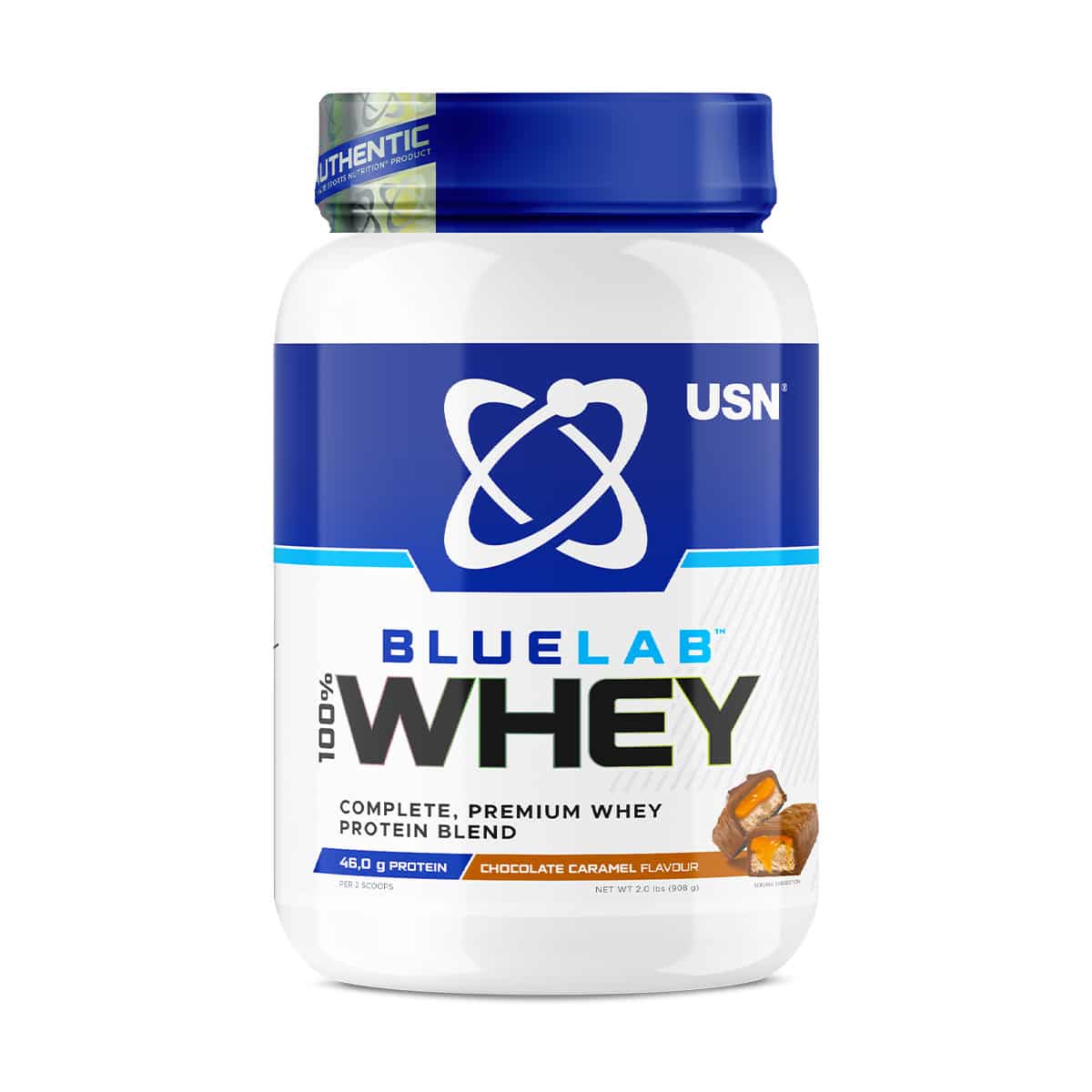 USN Blue Lab 100% Whey Protein Chocolate Caramel - 908g