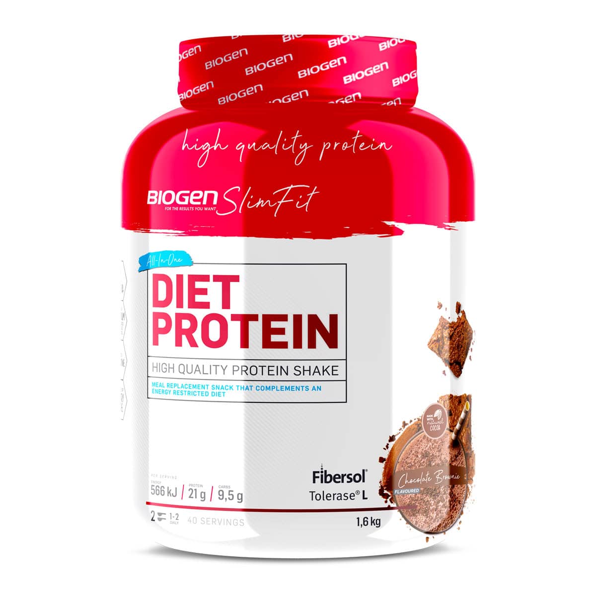 Biogen Diet Protein Choc Brownie - 1.6kg