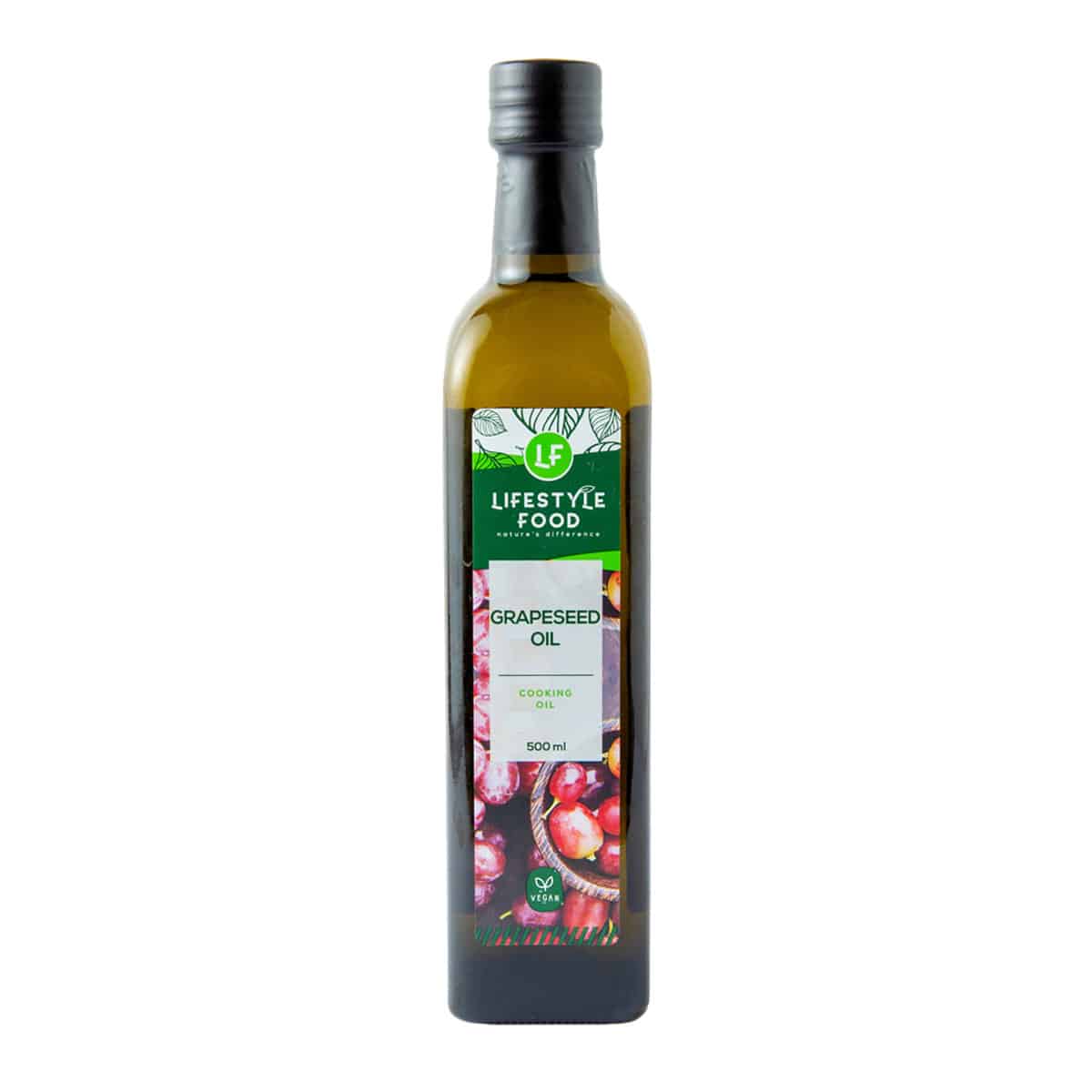 Lifestyle Food Grapeseed Cooking Oil - 500ml