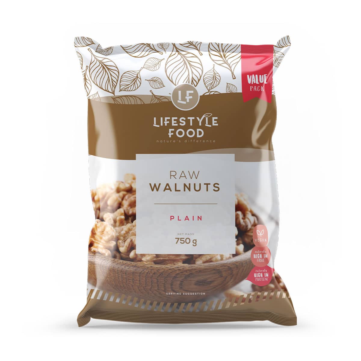 Lifestyle Food Raw Walnuts Value Pack - 750g