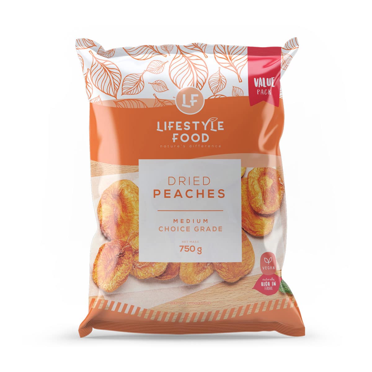 Lifestyle Food Dried Peaches Value Pack - 750g