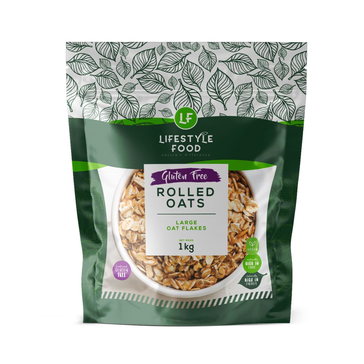 Lifestyle Food Gluten Free Rolled Oats Value Pack - 1kg