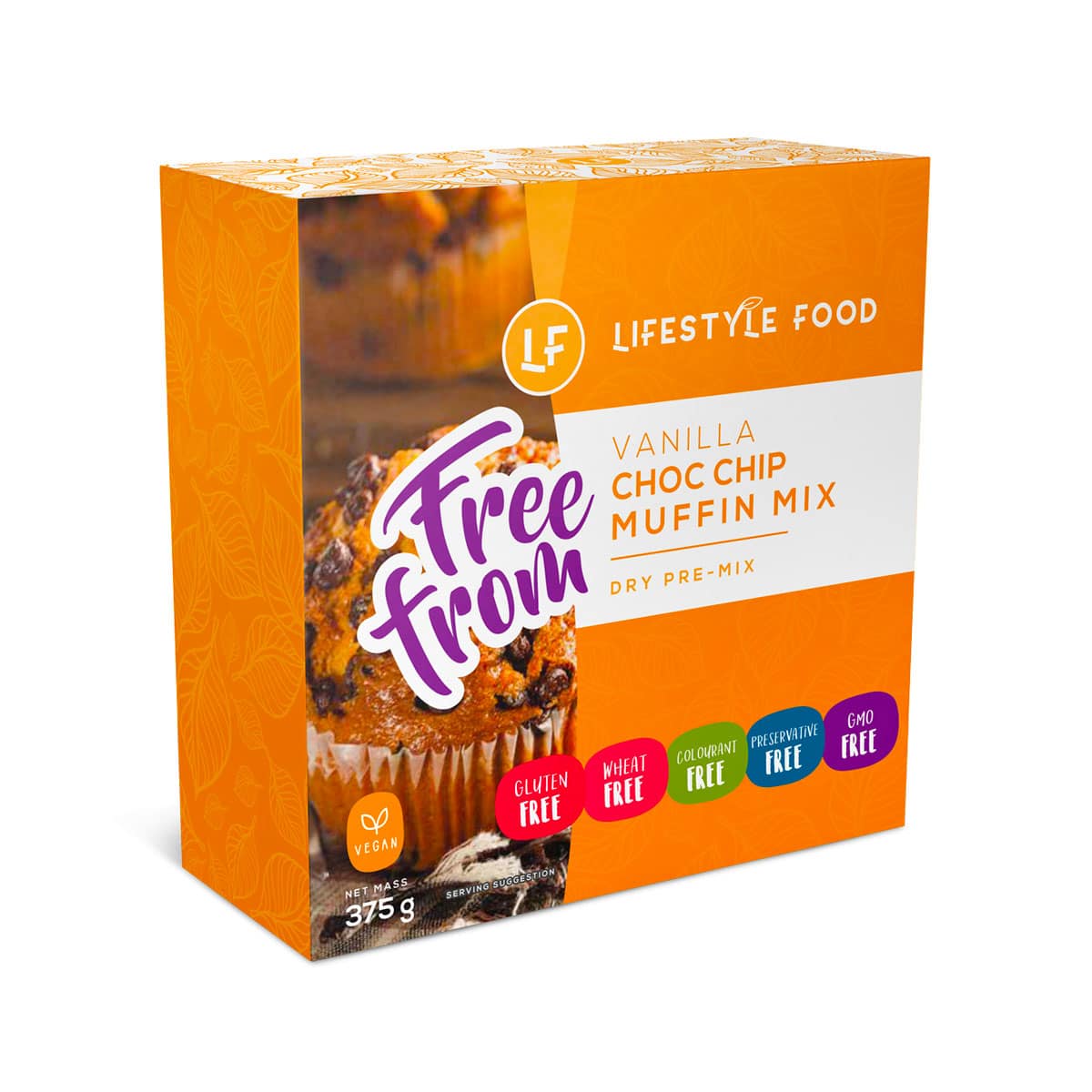 Lifestyle Food Gluten Free Vanilla Choc Chip Muffin Mix - 375g