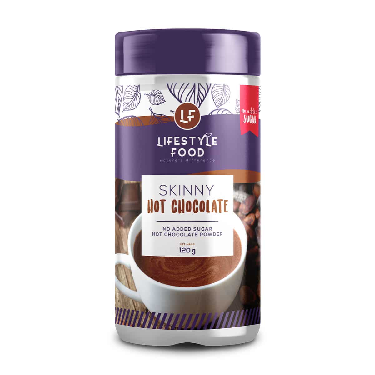 Lifestyle Food Skinny Hot Chocolate Powder - 130g