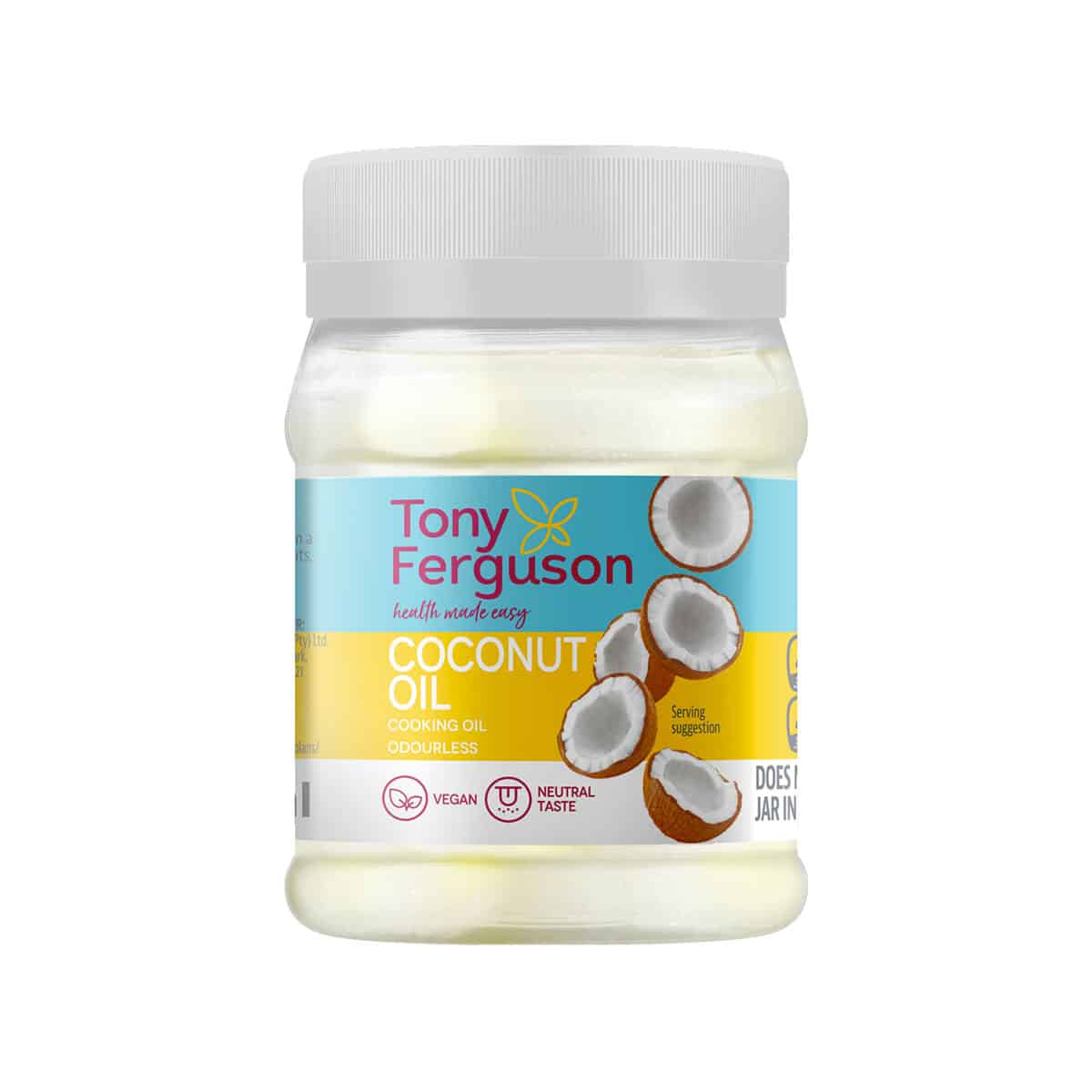 Tony Ferguson Odourless Coconut Oil - 350ml
