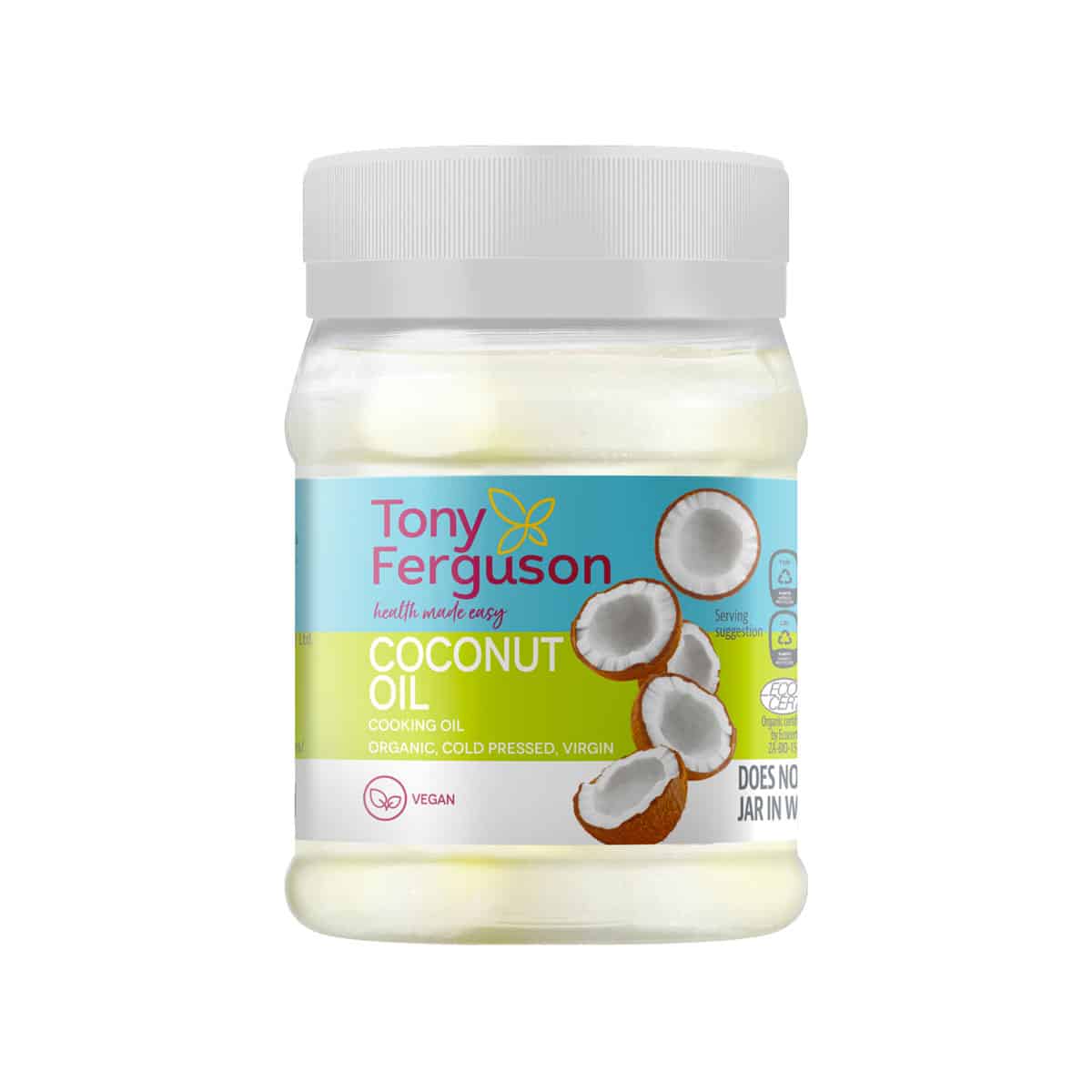 Tony Ferguson Organic Virgin Coconut Oil - 350ml
