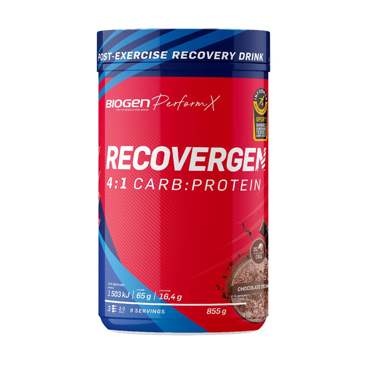 Recovergen Post Workout Drink Chocolate - 885g