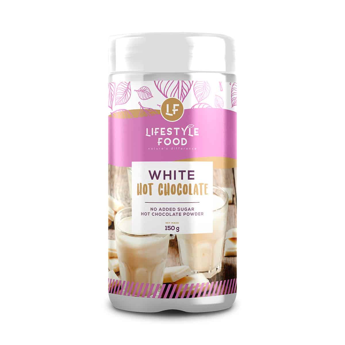 Lifestyle Food White Hot Chocolate Powder - 150g