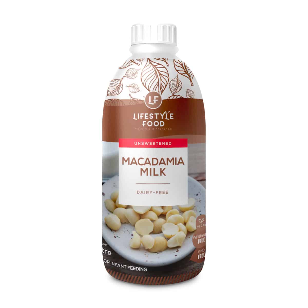 Lifestyle Food Unsweetened Macadamia Milk - 1 Litre