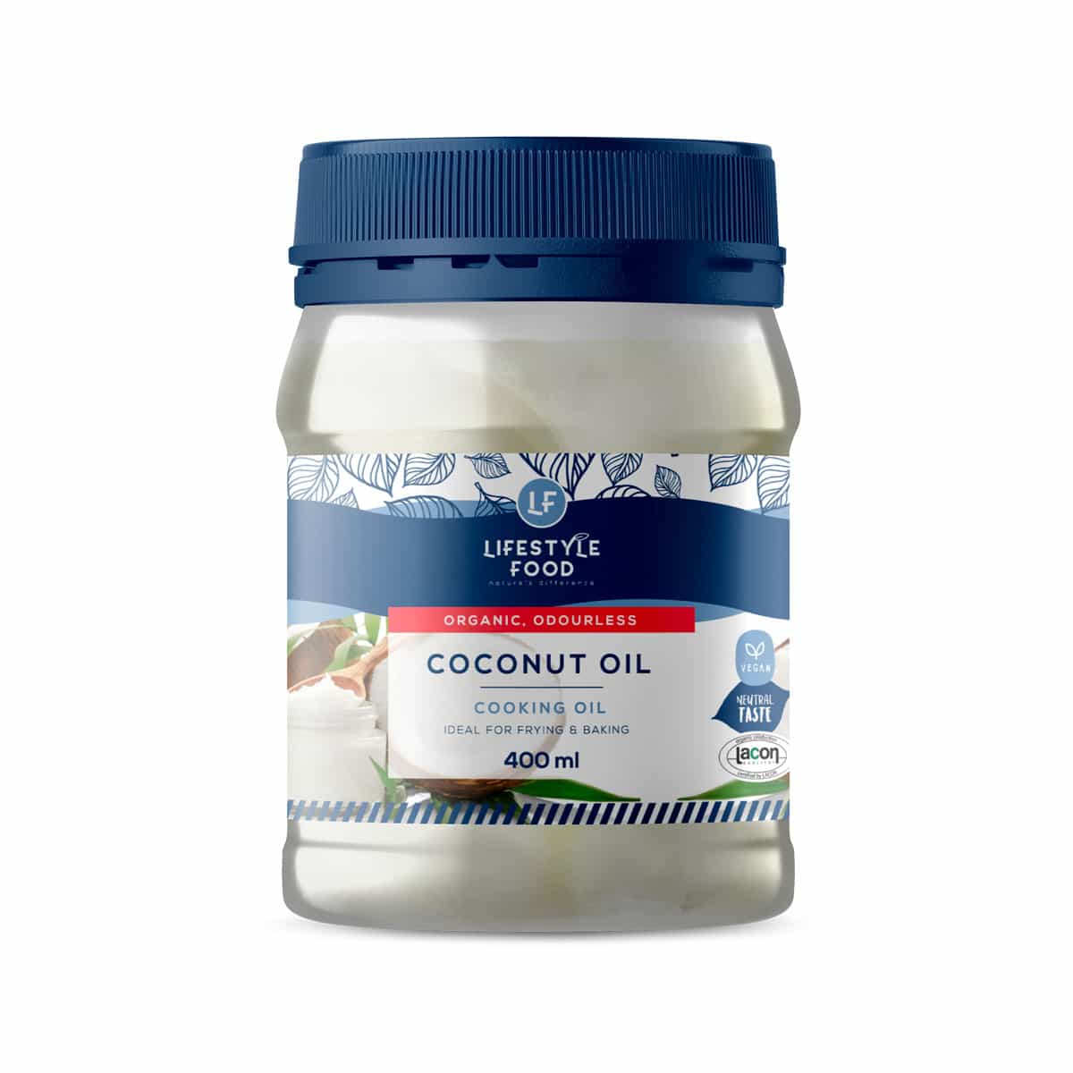 Lifestyle Food Organic Odourless Coconut Oil - 400ml