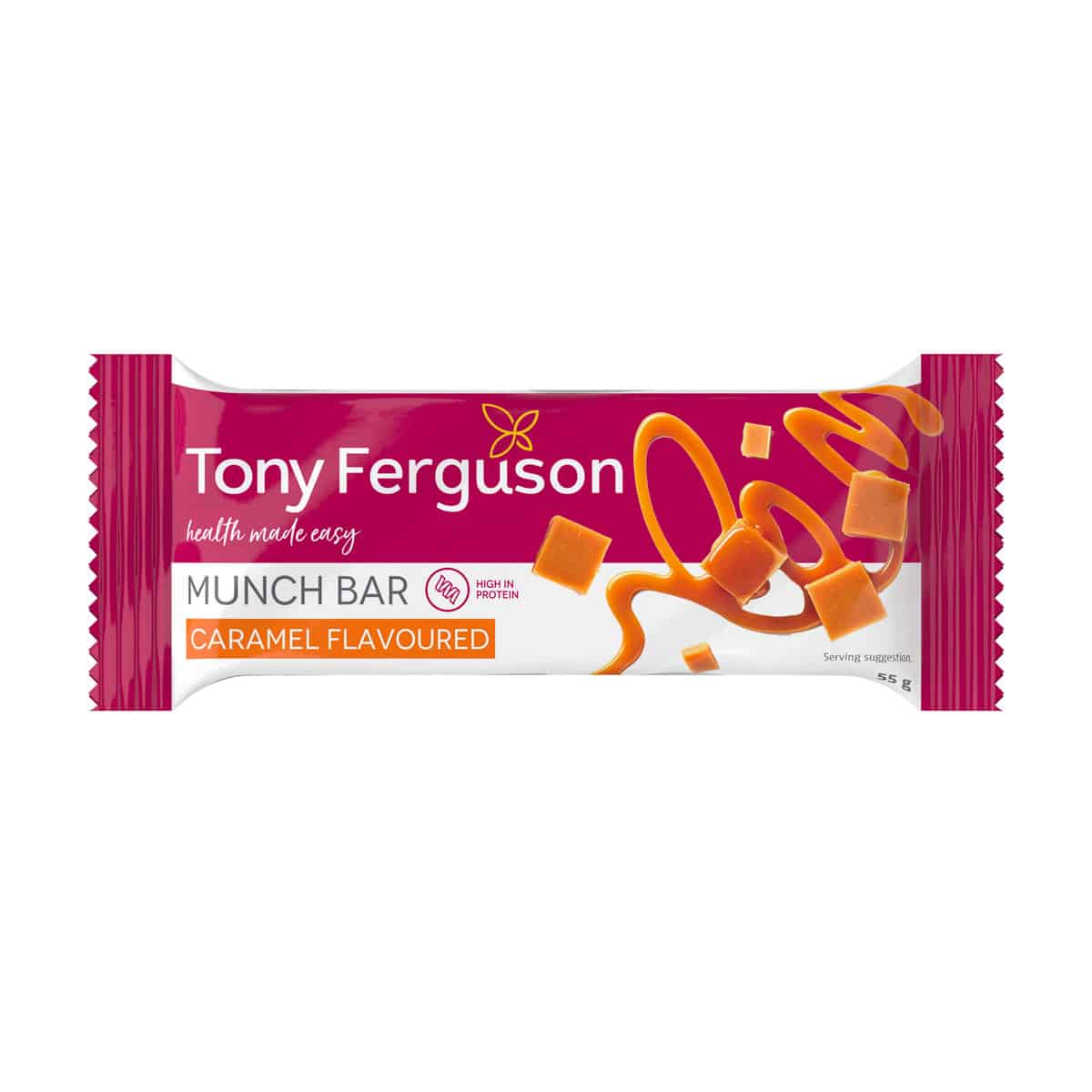 Tony Ferguson Munch Protein Bar Caramel - 55g