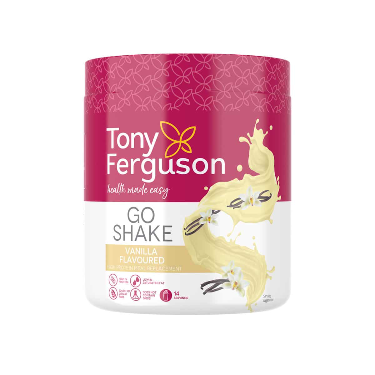 Tony Ferguson GO Shake Vanilla - 500g