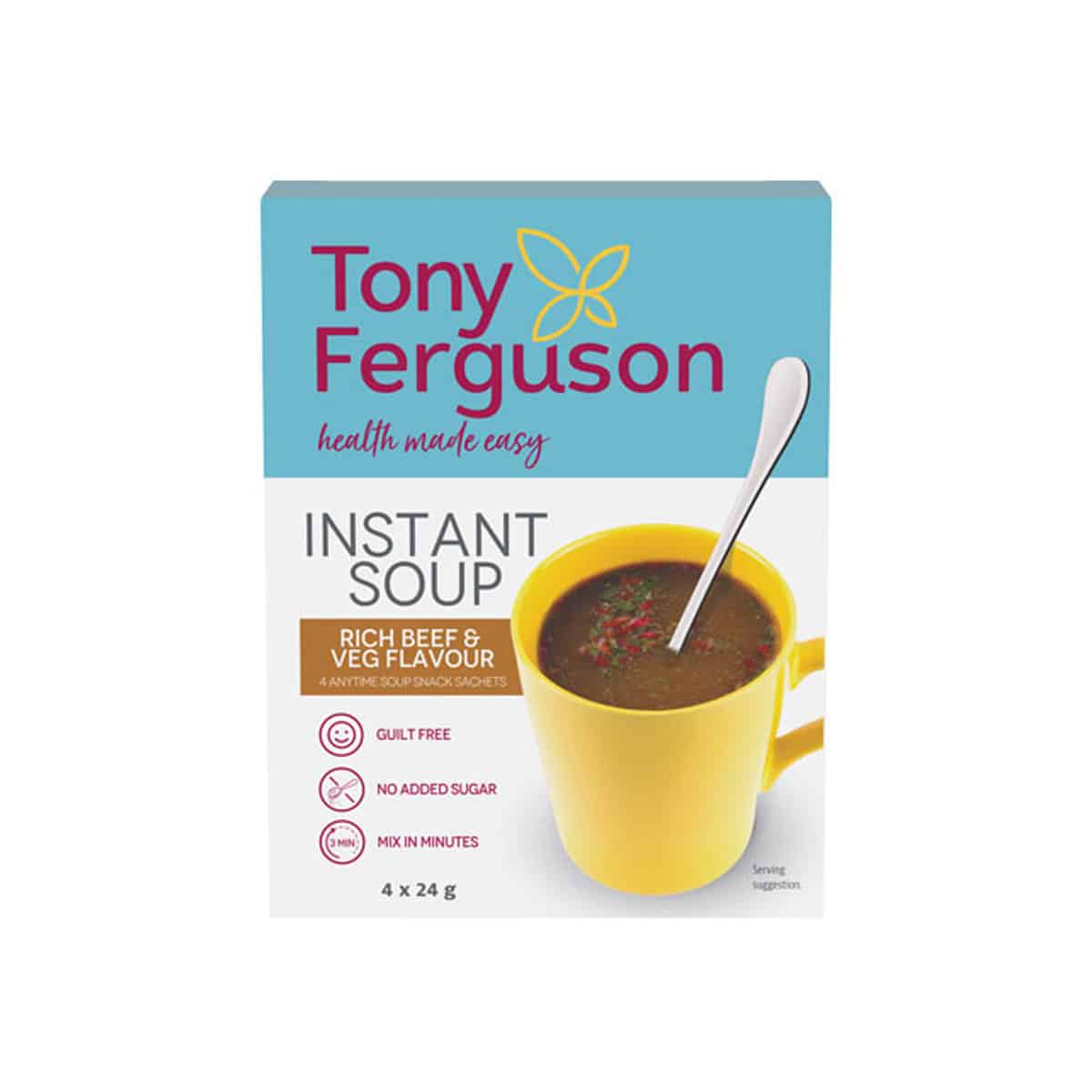 Tony Ferguson Instant Soup Beef and Veg - 96g