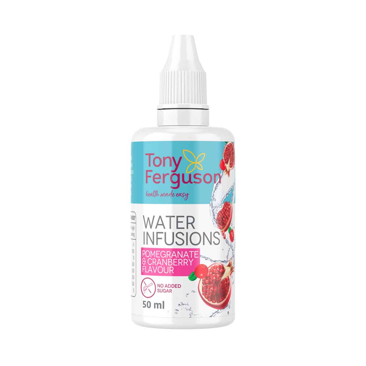Tony Ferguson Water Infusion Drops Pomegranate and Cranberry - 50ml