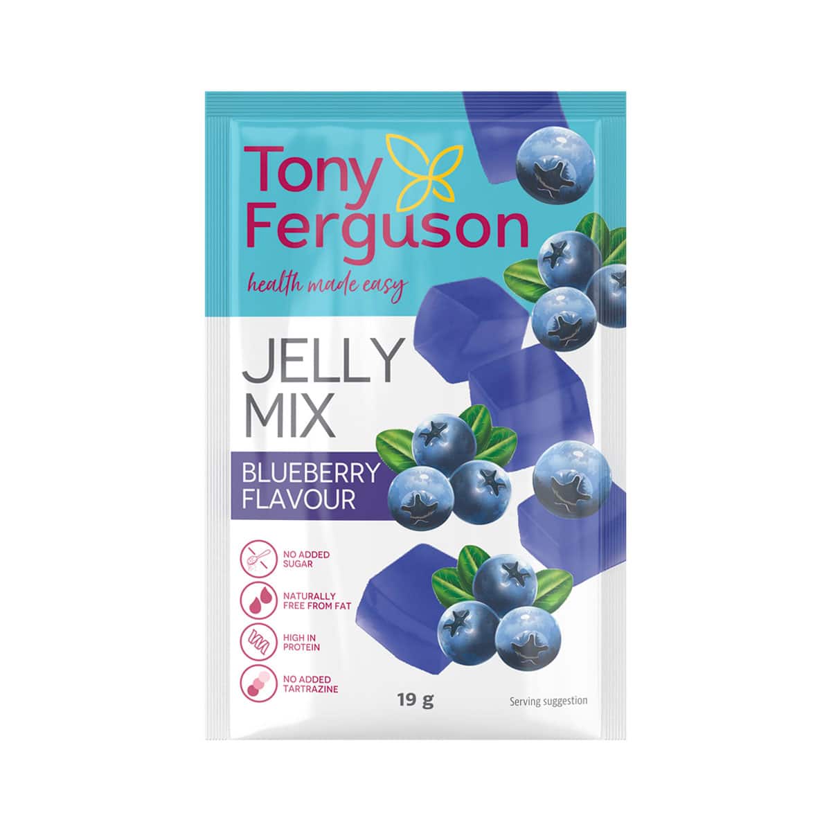 Tony Ferguson Diet Jelly Mix Blueberry - 19g
