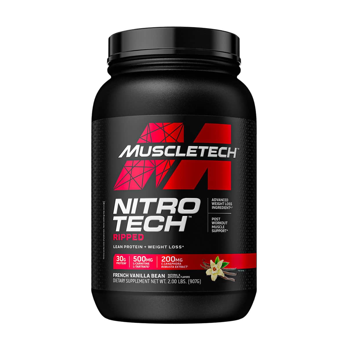 MuscleTech Nitro Tech Ripped Protein Vanilla - 907g